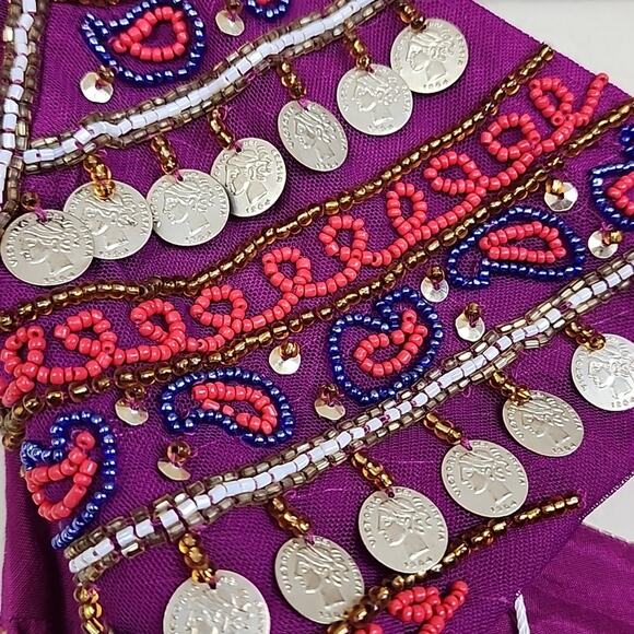 NWT Free People Jeweled Chevron Embellished Dress - Picture 5 of 14